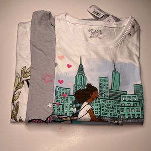 3 Children’s Place girls L (10-12) t-shirts